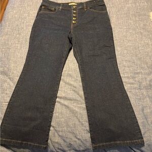 Madewell buttonfly dark wash jean